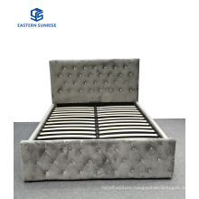 Modern Luxury Design Bedroom Furniture Queen King Size Velvet Storage Bed